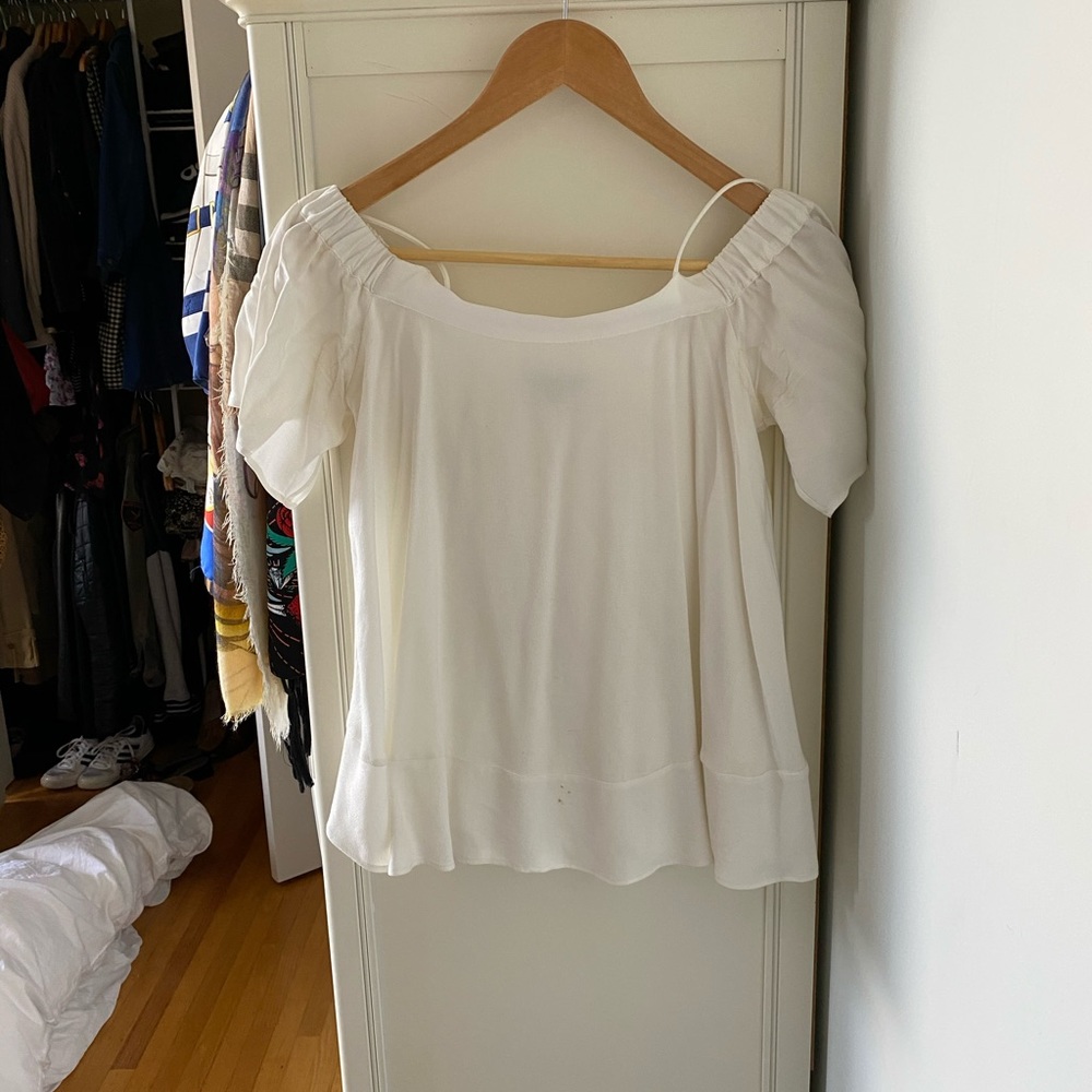 Massimo Dutti Women's White Blouse Top